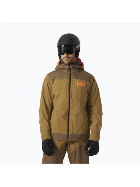 Geacă de schi pentru bărbați Helly Hansen Powdreamer sepia