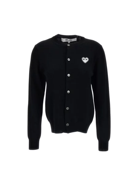 Kardigan Comme Des Garcons Play wełniany czarny
