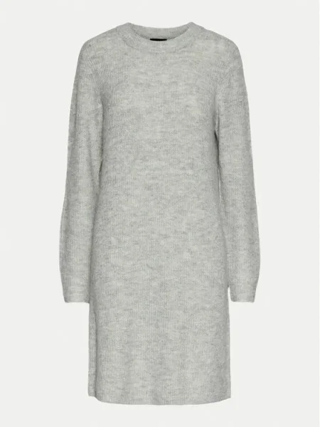 Pieces Rochie tricotată Ellen gri