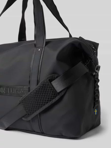 Torba weekendowa z detal z logo model Däsh' Gaston Luga czarna
