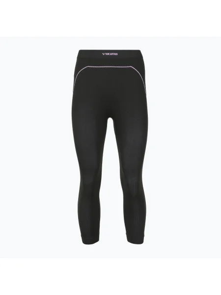 Pantaloni termoactivi pentru femei Viking Etna black/purple negru