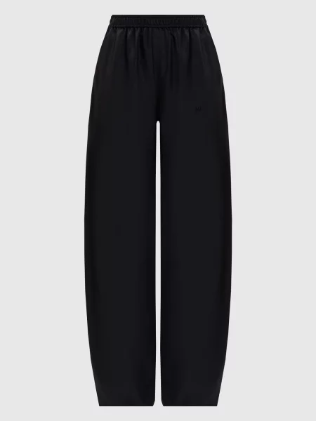 Штани із шовку Alexander Wang чорні