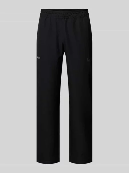 Spodnie dresowe z detalem z logo Ea7 Emporio Armani czarne