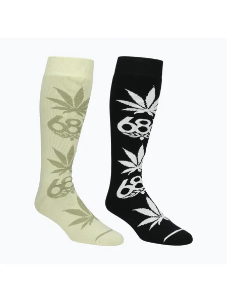 Șosete snowboard pentru bărbați Huf 2 perechi multicolor