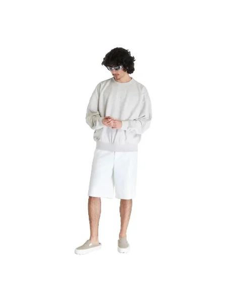 Hanorac crewneck Vans din fleece gri