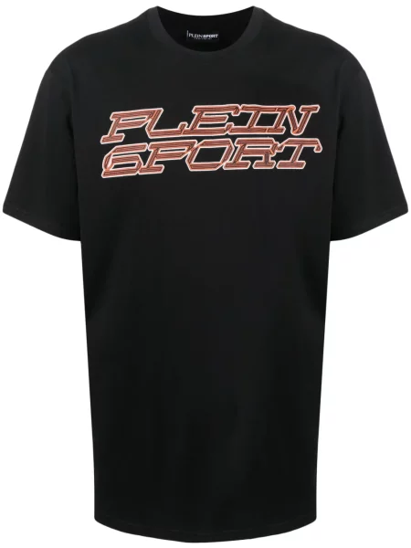 Tricou Plein Sport cu imagine cu dungi de tigru negru