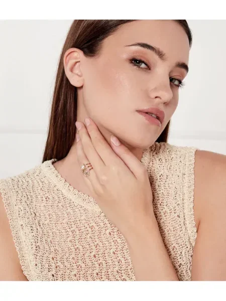 TORY BURCH Set de inele Clover auriu