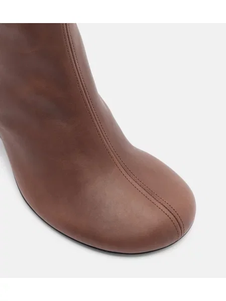Cizme scurte Dries Van Noten din piele maro