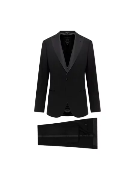 Garnitur Giorgio Armani wełniany czarny