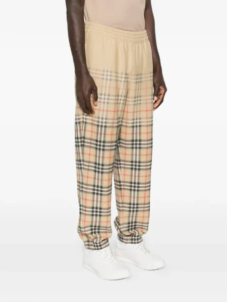 Pantaloni Burberry în carouri