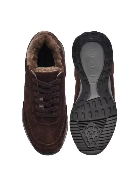 Sneakersy Baldinini zamszowe brązowe