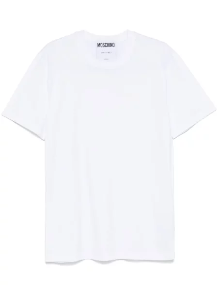 Tricou Moschino cu autograf alb