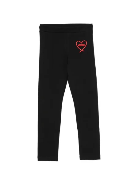 Legginsy dziecięce Moschino czarne
