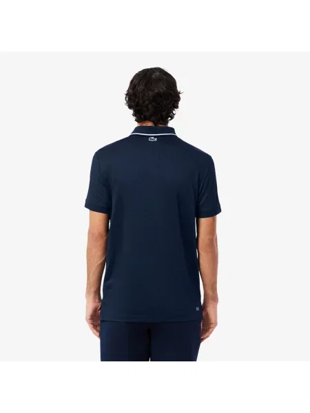 Lacoste Tenisowa Koszulka Polo Heritage Ultra Dry Ze Stretchem niebieski