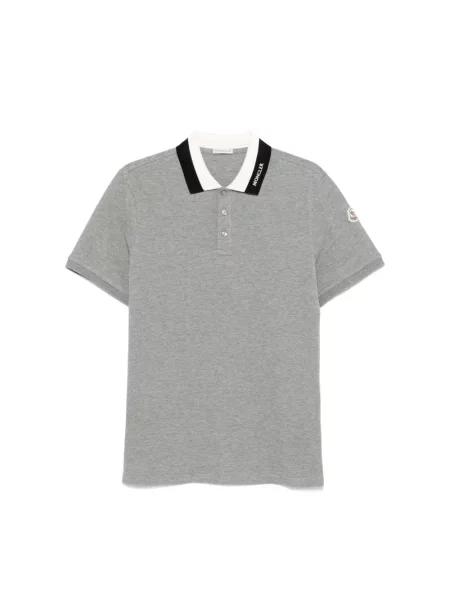 Koszulka polo Moncler szara