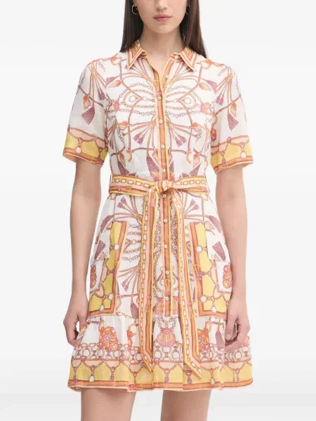 Rochie mini Hale Bob cu imagine alb