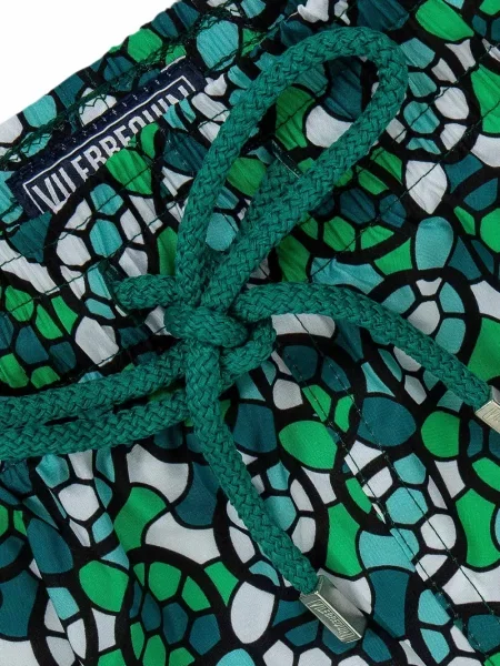 Slip de baie Mary Katrantzou cu imagine verde