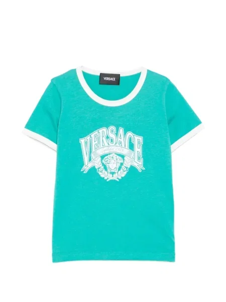 Koszulka dziecięca Versace zielona