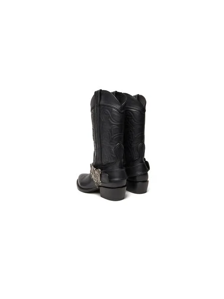Naked Wolfe Western csizmák THE OUTLAW BOOT fekete