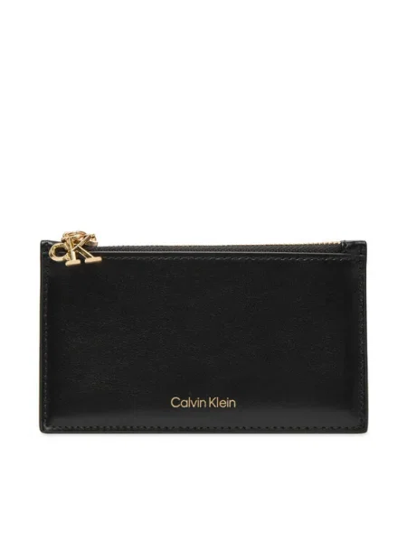 Calvin Klein bőr pénztárca fekete