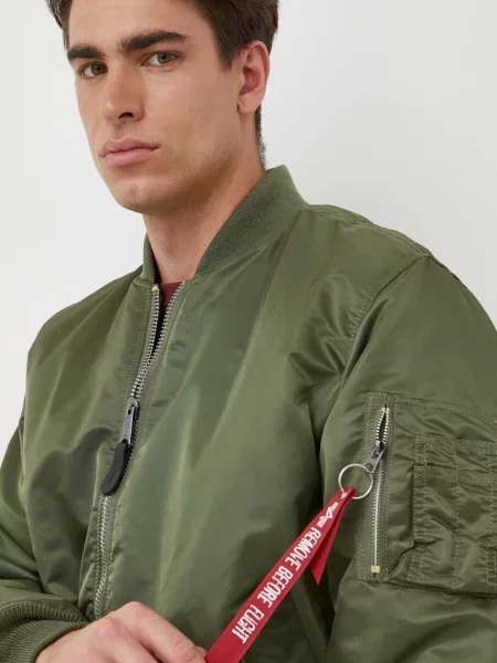 Alpha Industries Heritage zsályazöld férfi kabát. Méret: L zöld