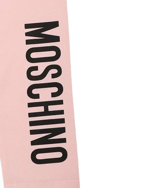 Spodnie dziecięce Moschino różowe