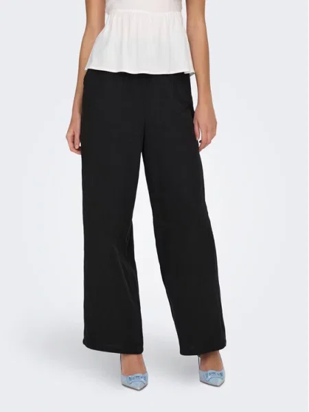 ONLY Medžiaginės kelnės Thyra Comfort Fit juoda