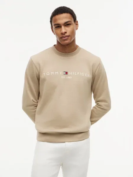 Palton Tommy Hilfiger cu autograf bej