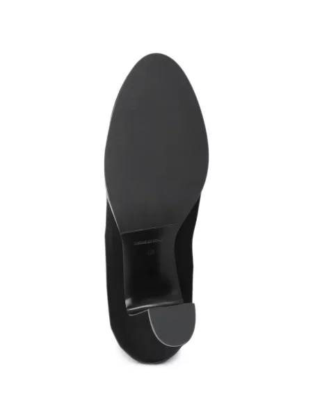 Botine Julie Dee din piele de căprioară negru