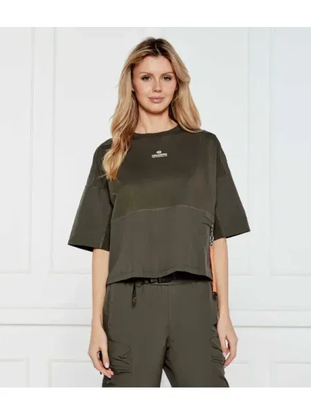 PARAJUMPERS Tricou NEW BRANDY | Oversize fit verde