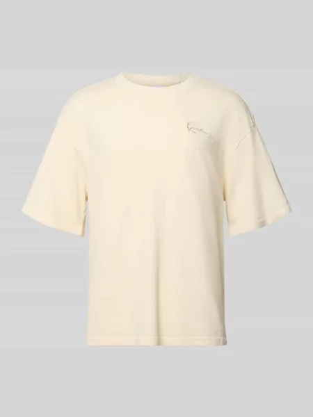T-shirt o kroju oversized z wyhaftowanym logo Karl Kani biała