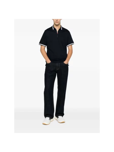 Koszulka polo Kiton niebieska