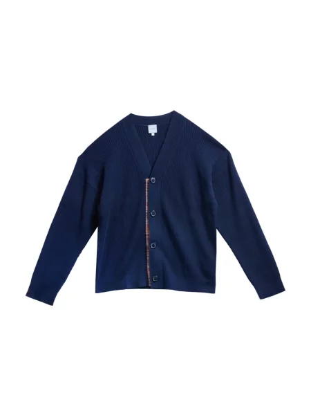 Kardigan Paul Smith z wełny merino niebieski