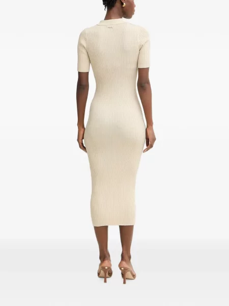 Gulerat rochie midi Fracomina tricotate