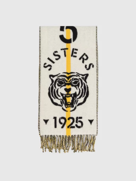 Двосторонній шарф 5 Sisters Fendi бежевий