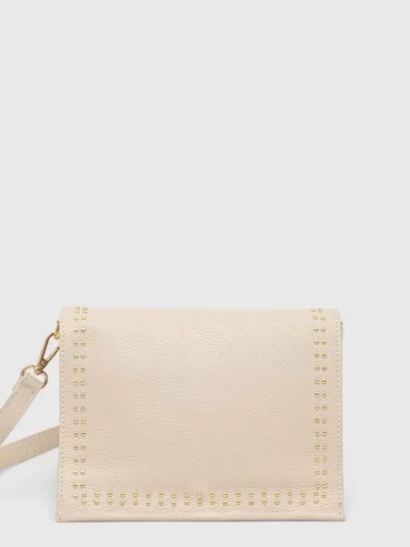 Кожена чанта Answear Lab бежово