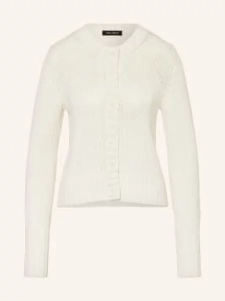 Iris Von Arnim Kardigan Philia Z Dodatkiem Jedwabiu weiss