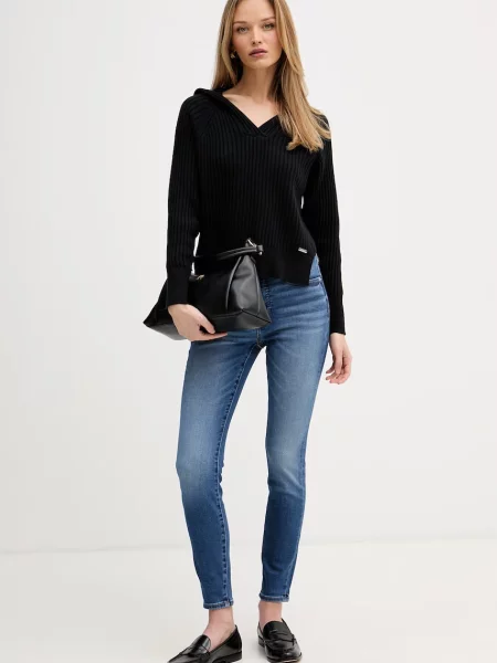 DKNY pulover pentru femei din negru