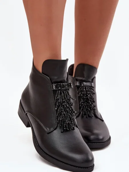 Боти S. Barski с нисък ток черно