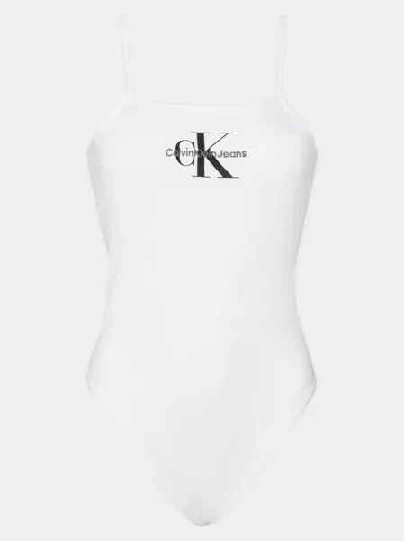 Calvin Klein Jeans Bodi Monologo bijela