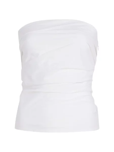 Top Proenza Schouler White Label fără bretele alb
