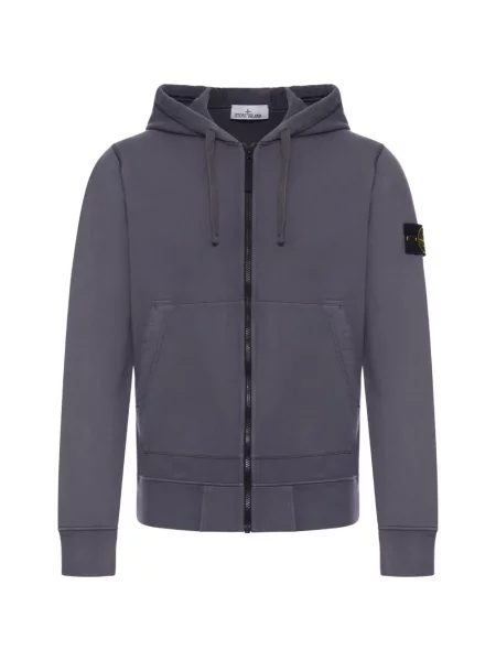 Hanorac cu glugă Stone Island cu strasuri gri