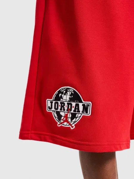 Jordan Szorty M J Brk Vt Flc Shrt Lb czerwone