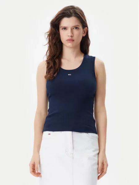 Top Tommy Jeans niebieski