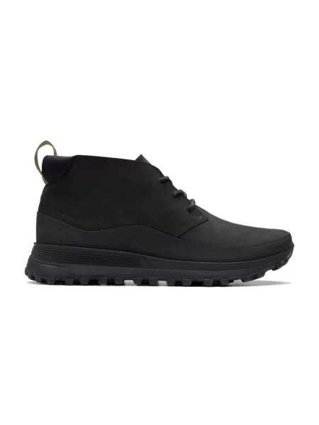 Botki Clarks trekkingowe na koturnie czarne
