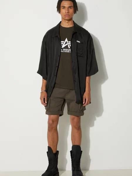 Шорти Alpha Industries Crew сірий