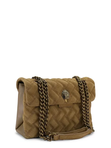 Kurt Geiger London crossbody kabelka dámska semišová KENSINGTON hnedá