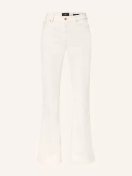 7 For All Mankind Dżinsy Bootcut The Leggy weiss białe