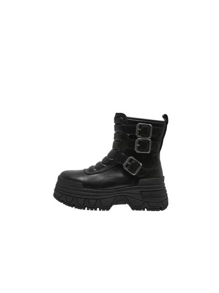 BUFFALO Botine Fusion' negru