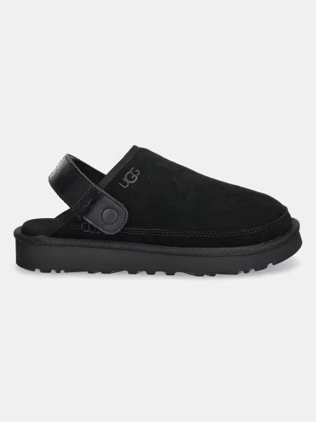 Замшеві шльопанці UGG Goldencoast Clog II чорний